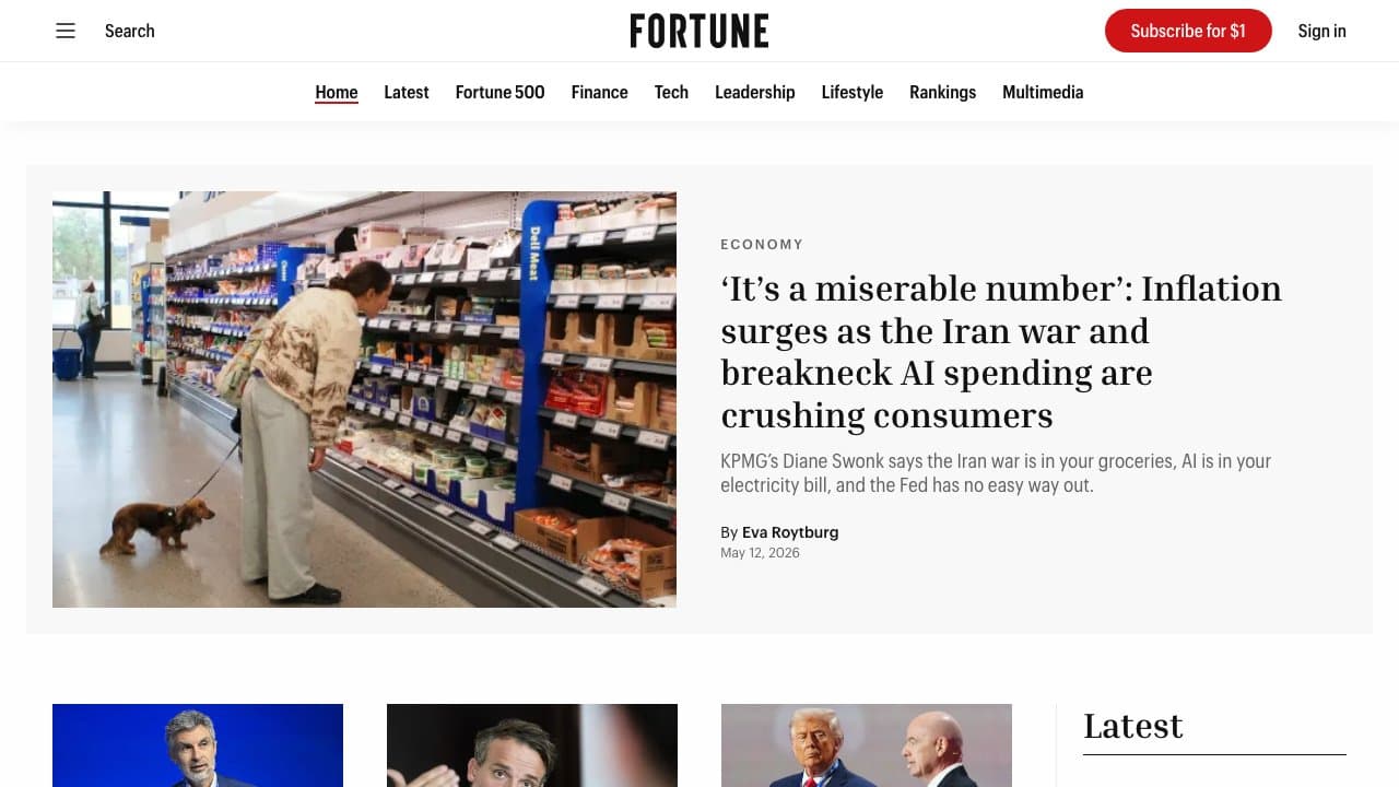 Screenshot of Fortune