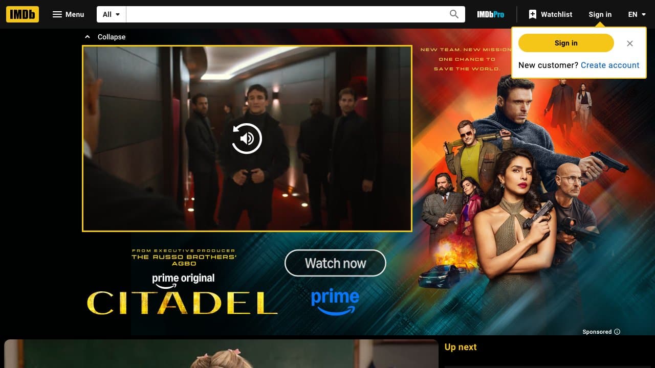 Screenshot of The Internet Movie Database