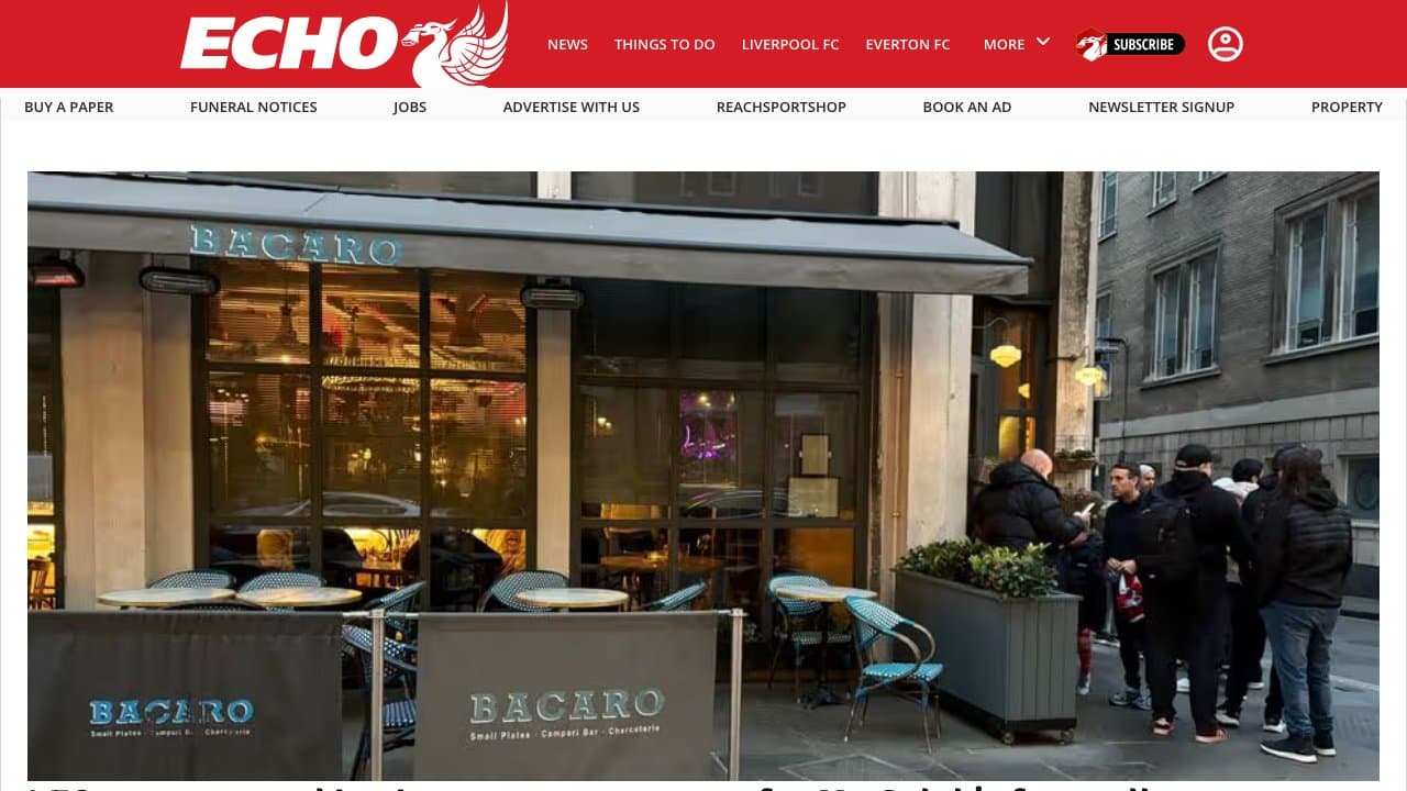Screenshot of Liverpool Echo