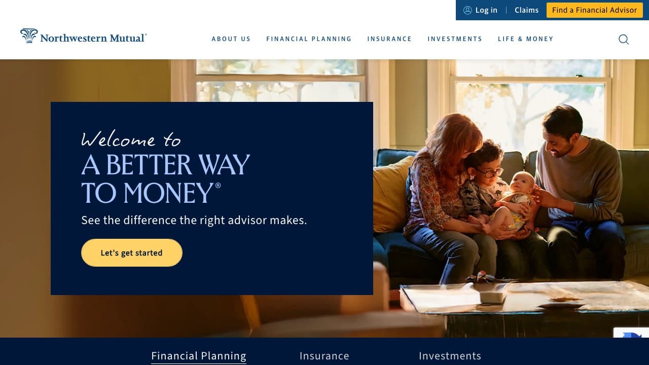 Screenshot of Northwestern Mutual
