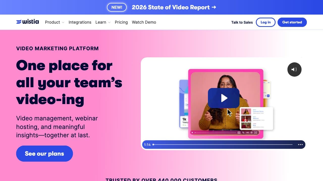 Screenshot of Wistia